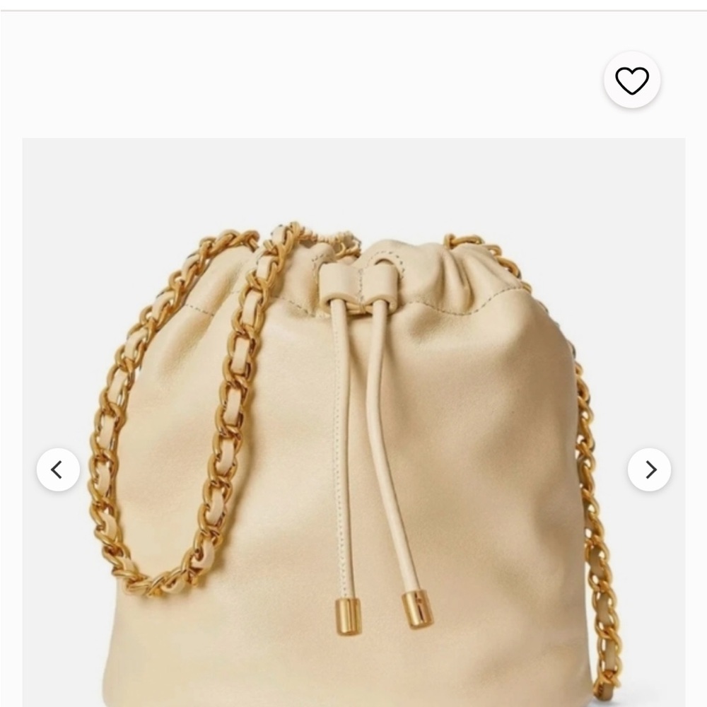Ralph Lauren Nappa Leather Emmy Bucket Bag - NWT in light tan.
